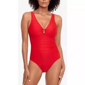 Lauren Ralph Lauren Ring-Detail Over-The-Shoulder Red 8